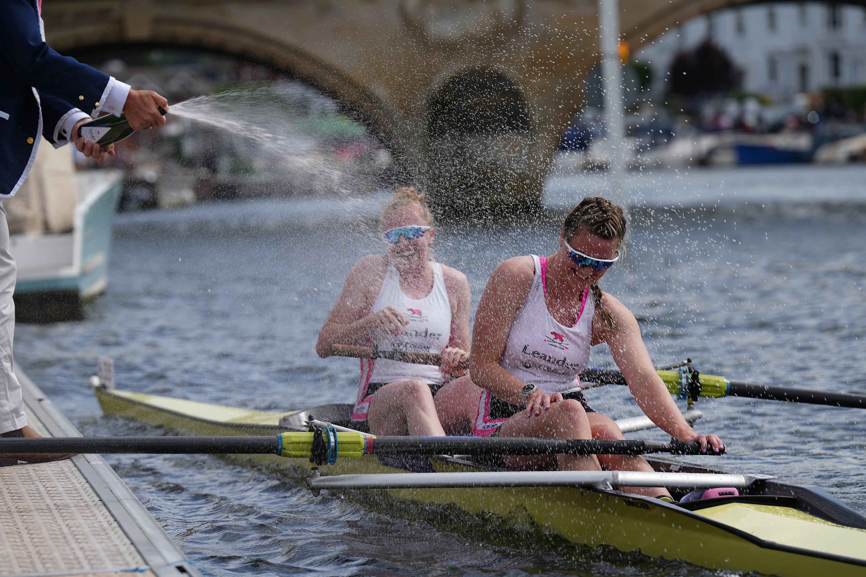 Leander athletes on the water with Digby Fine English at Henley Royal Regatta 2023