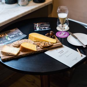 Cheese on table